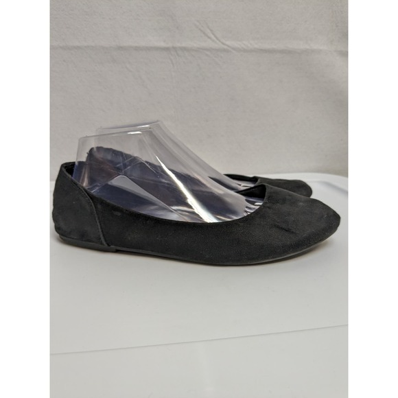 Torrid Woman's Suede Fabric Flats Cushion Sole Solid Black Size 9W (Wide) - Picture 3 of 10
